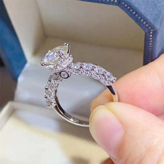 2 Carat Moissanite 925 Sterling Silver Ring - DicartluzeDicartluzec949ac6c6e76440fa0dc72cacf6bd8cc - Max