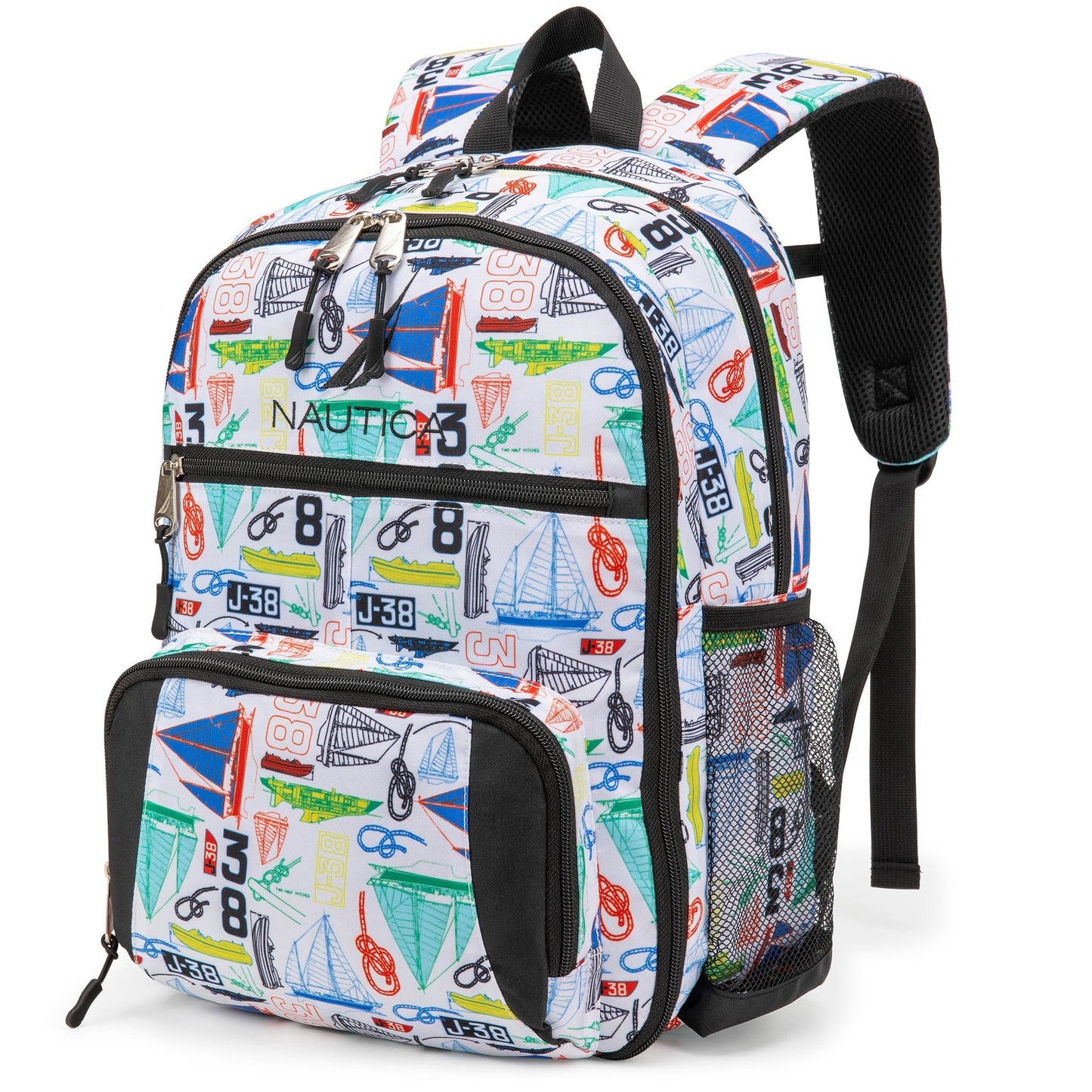 Kids Backpack | 16" Tall | Sailboats