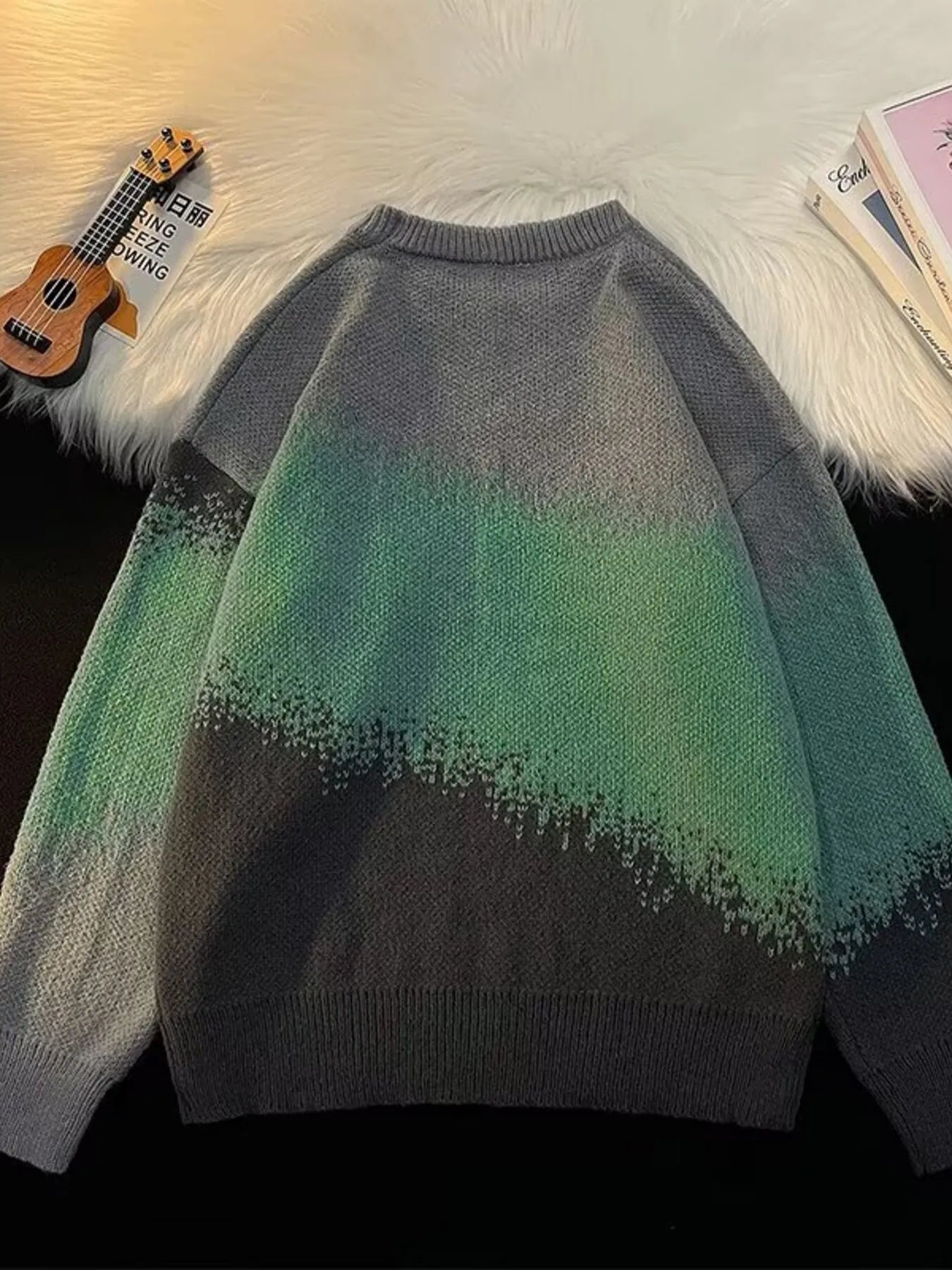 Men's Plus Size Gradient Color Block Sweater - DicartluzeDicartluzed5e0dba3a9da461782b8304e2ce0a9f0 - Max - Origin