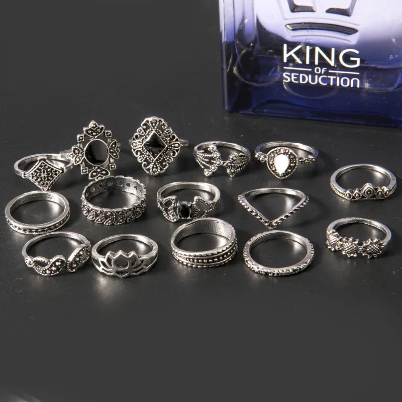 15 Piece Alloy Vintage Ring Set - DicartluzeDicartluze5bd8e6c0 - 0f0d - 47bb - bfb5 - 754e01b5915d - Max