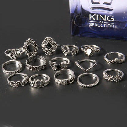 15 Piece Alloy Vintage Ring Set - DicartluzeDicartluze5bd8e6c0 - 0f0d - 47bb - bfb5 - 754e01b5915d - Max