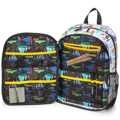 Kids Backpack | 16" Tall | Sailboats