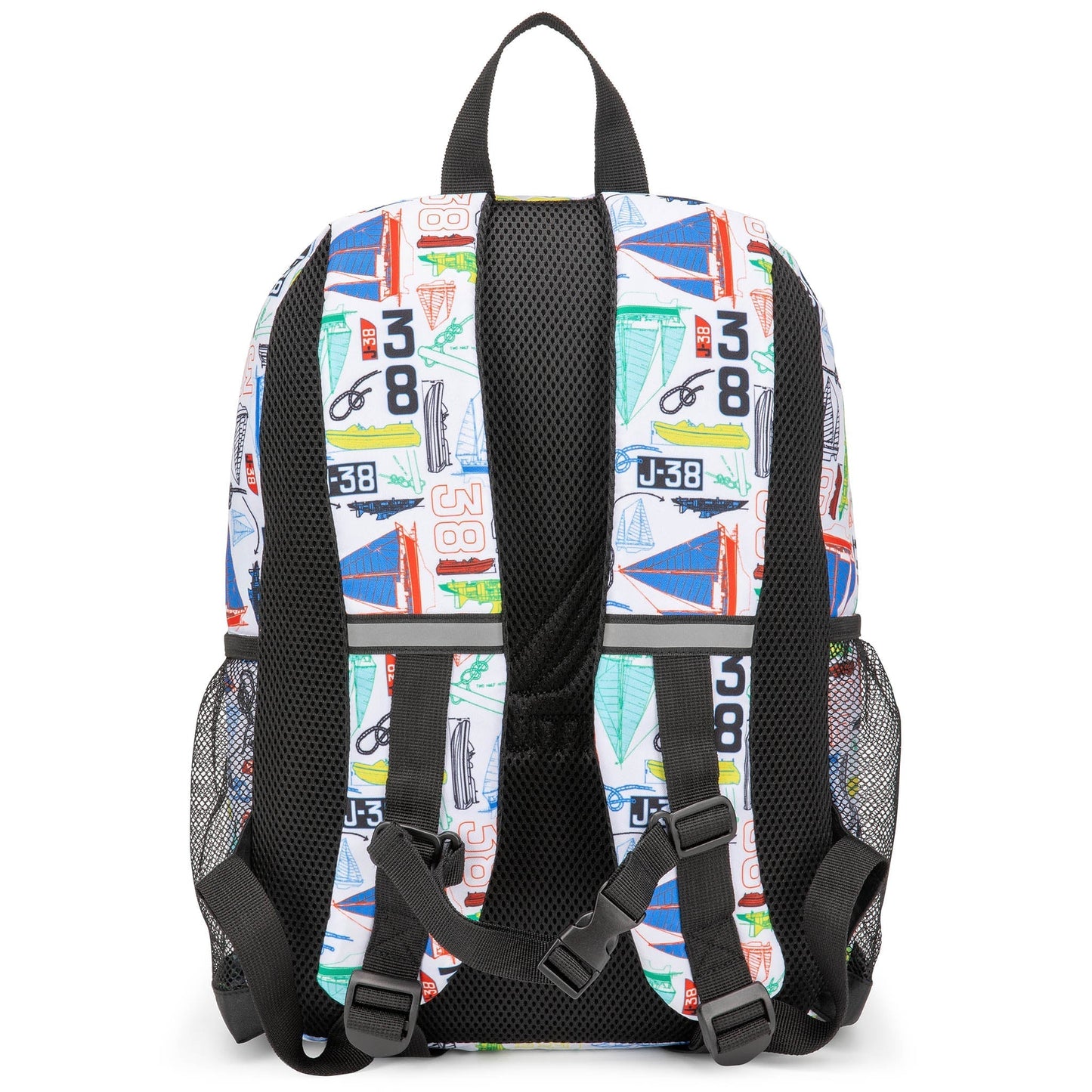 Kids Backpack | 16" Tall | Sailboats