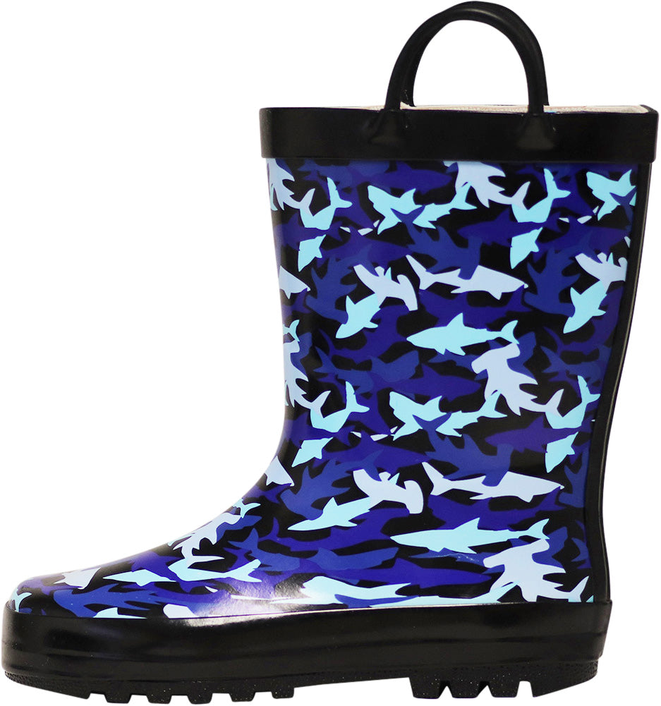 Norty Toddlers Big Kids Boy's Girl's Waterproof Rubber Rain Boots-2