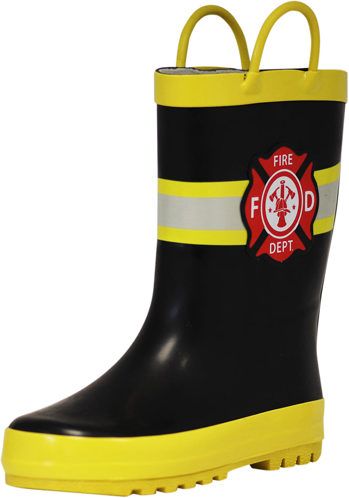 Norty Toddlers Big Kids Boy's Girl's Waterproof Rubber Rain Boots-10