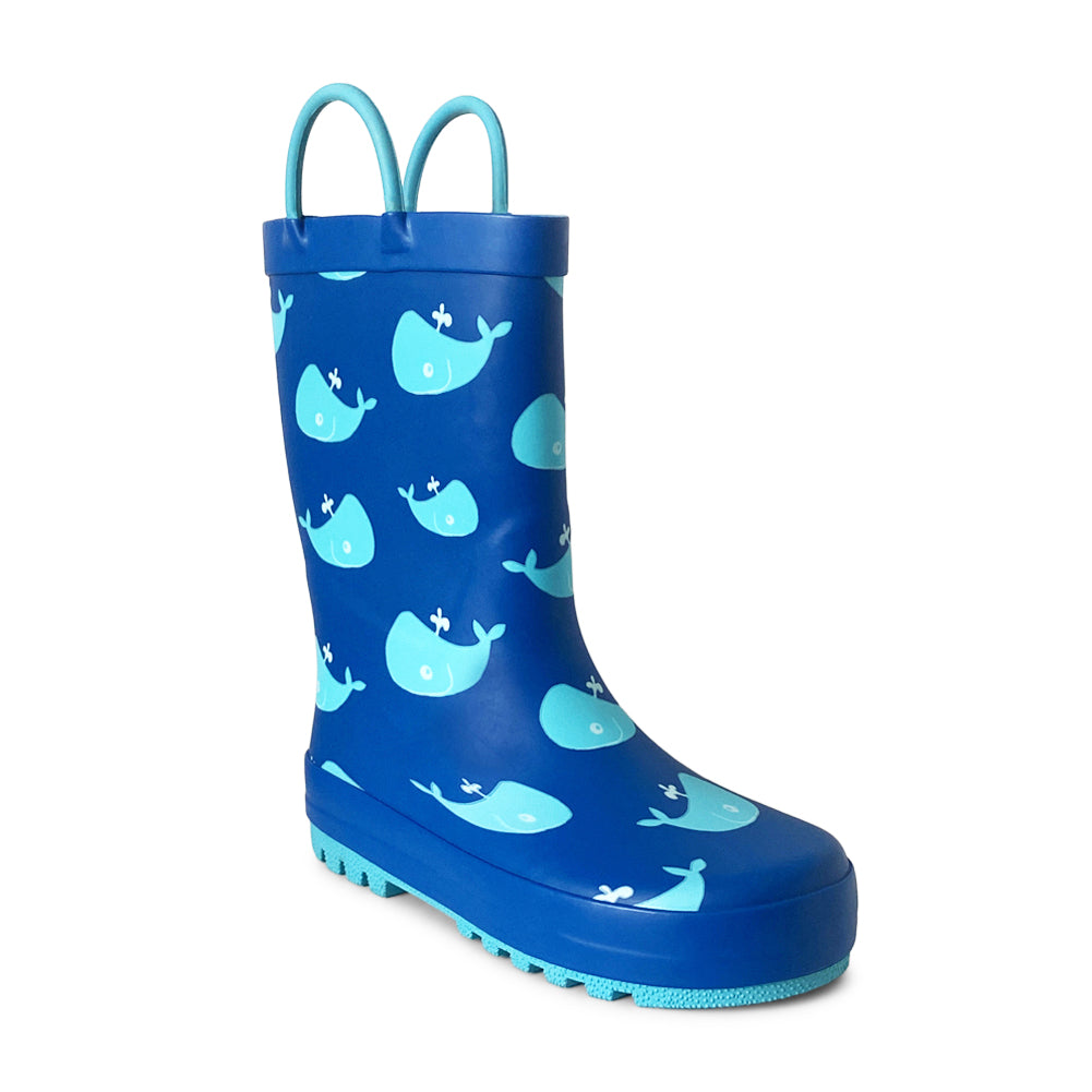 Norty Toddlers Big Kids Boy's Girl's Waterproof Rubber Rain Boots-15