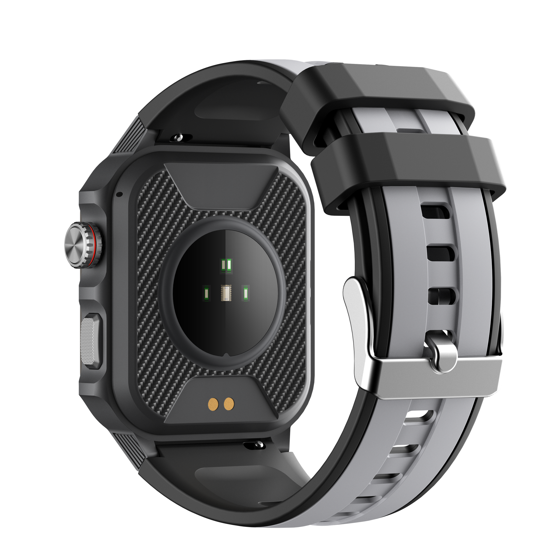 Rugged Smartwatch for Men 3ATM Waterproof Smartwatch 1.96 inch screen for Android and iOS Phones Fitness Tracker Watch with 100+ Sports Modes-2