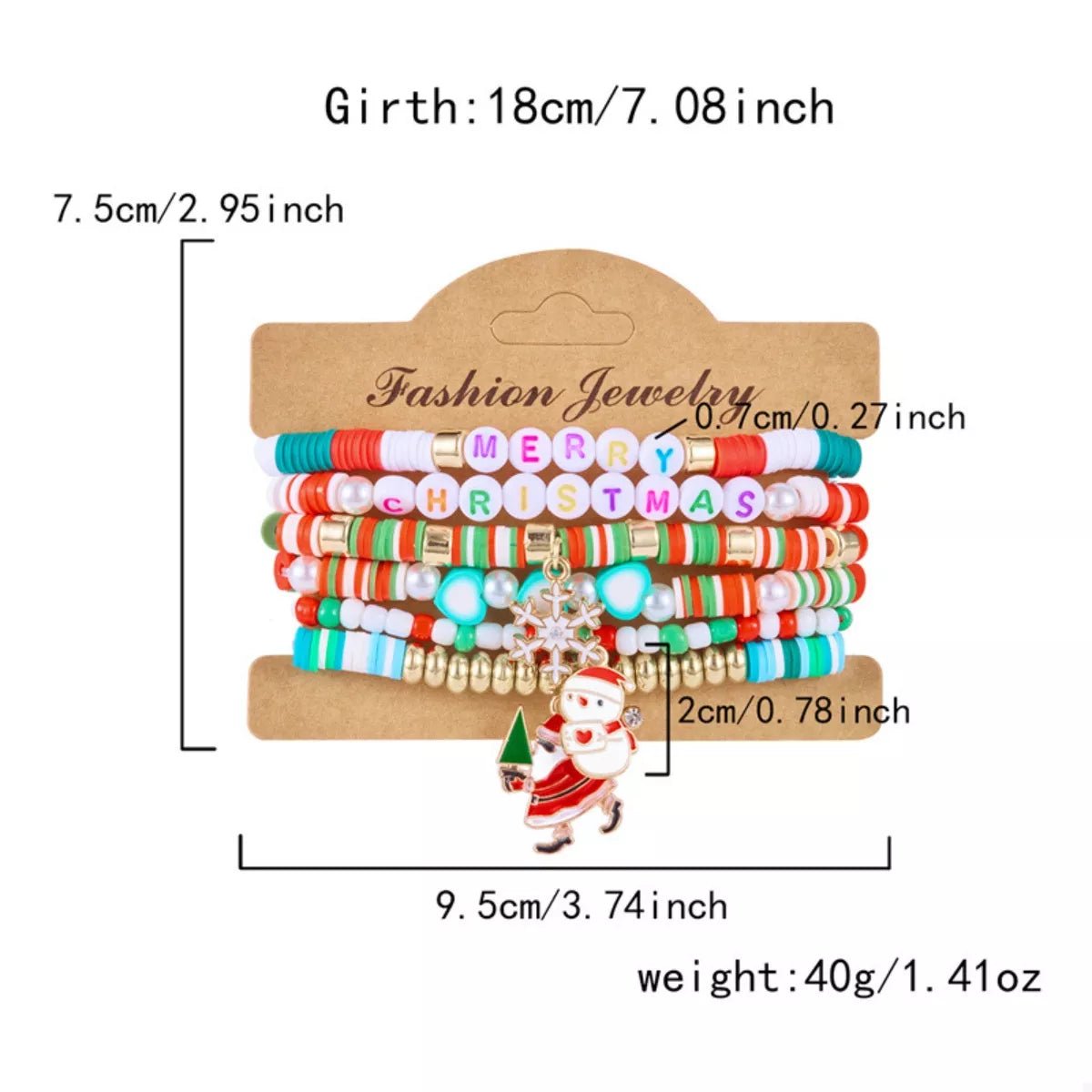 6 Piece Christmas Beaded Bracelet - DicartluzeDicartluzef6fa764d - a631 - 423b - 8e8b - c9092e1d71b0 - Max - Origin