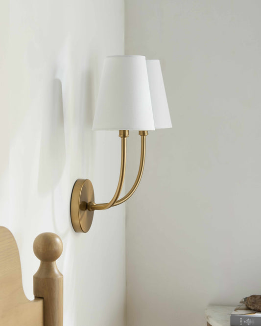 Clauzetto Metallic - Brass Wall Sconce-0