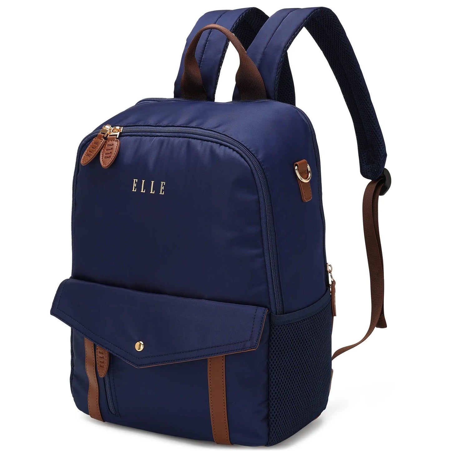 Luxe Journey 18L Twill and Vegan Leather Backpack