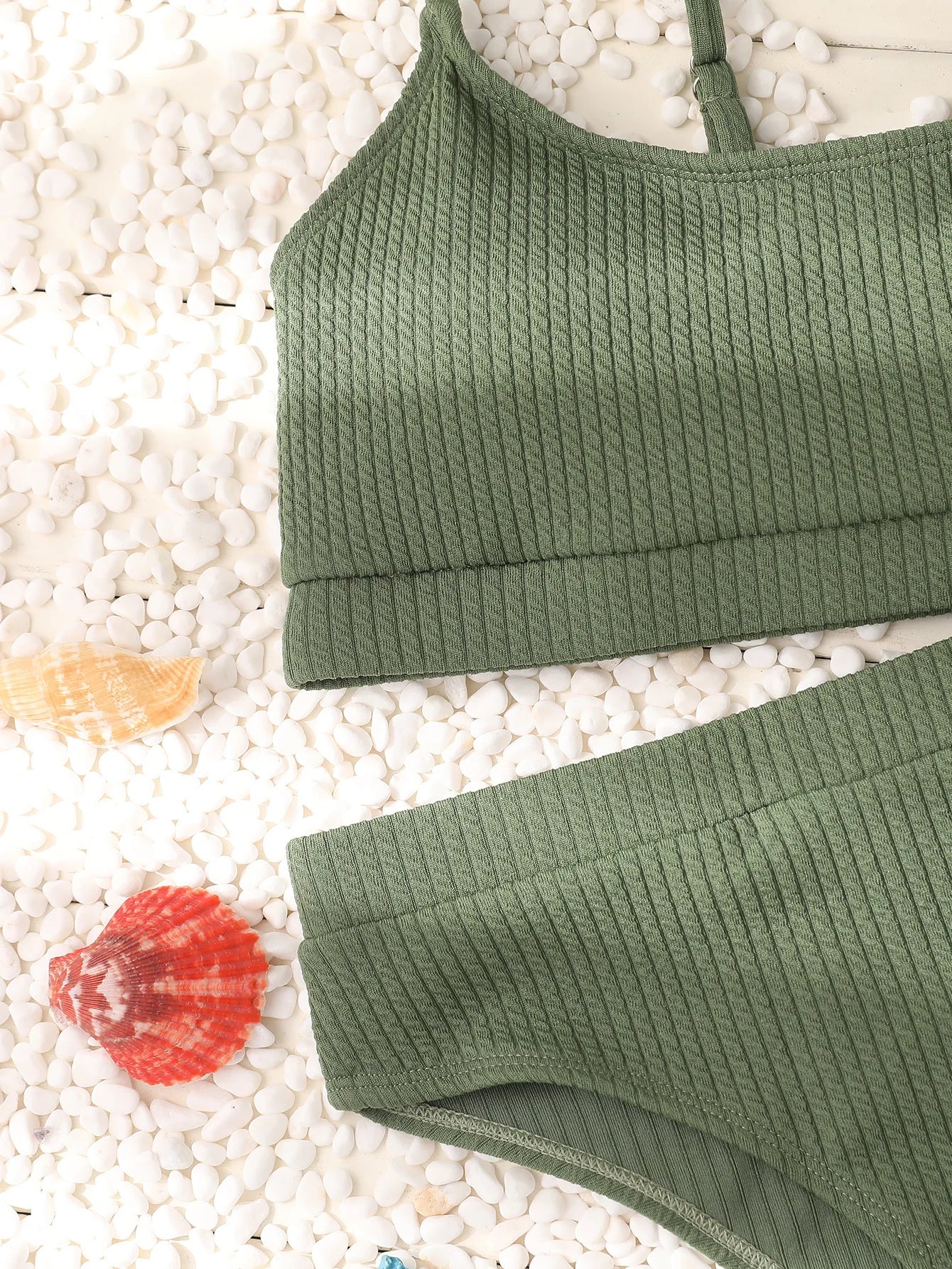 Sexy Solid Yellow Bikini 2024 Mujer High Cut Pleate Women's Swimsuit Separate Beach Bathing Suit High Waist Swimwear Biquini New