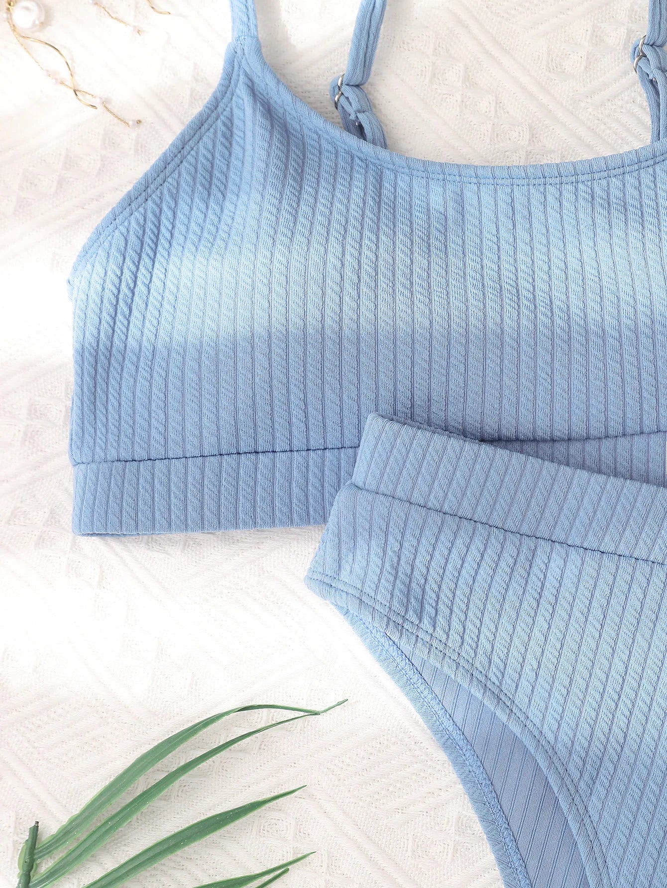 Sexy Solid Yellow Bikini 2024 Mujer High Cut Pleate Women's Swimsuit Separate Beach Bathing Suit High Waist Swimwear Biquini New