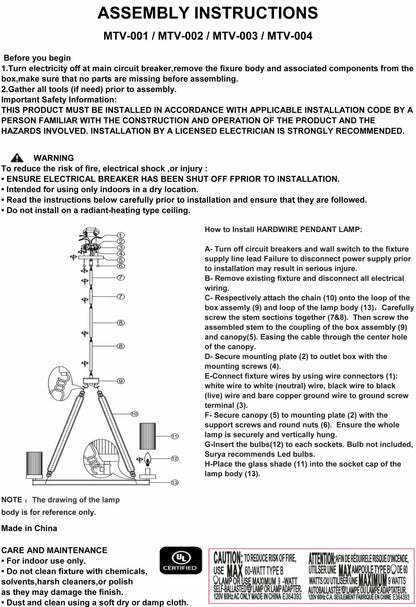 Martynovo Metallic - Brass Chandelier-4