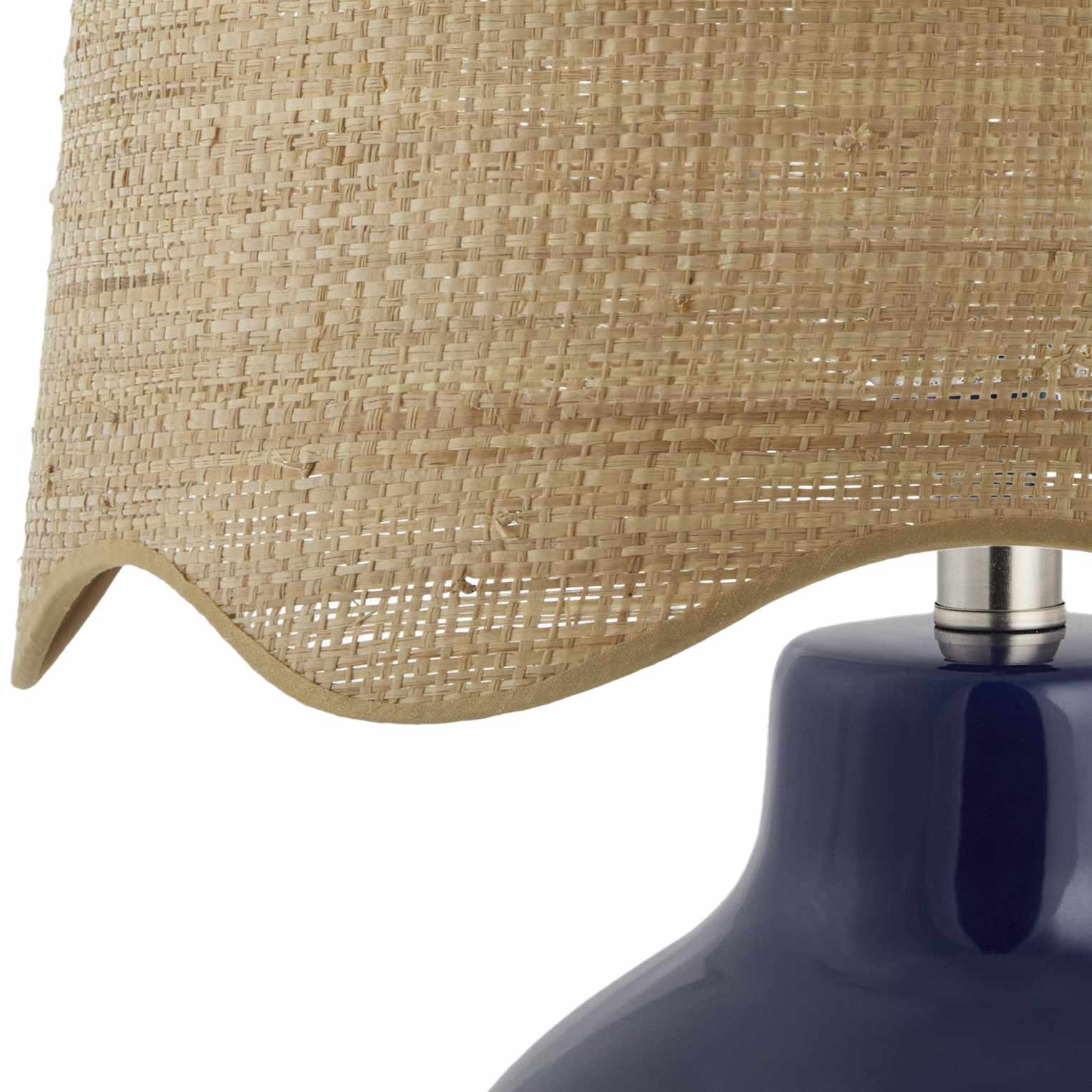 Pojezerje Navy Rattan Table Lamp-2