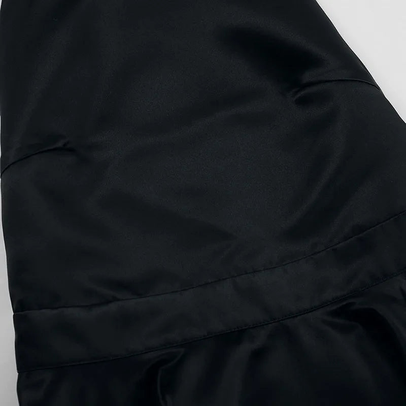 Elegant Backless Halter Mini Dress for Women French Style Sexy Sleeveless with Pocket Short Dress Black Evening Party Vestidos