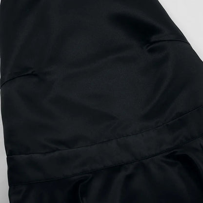 Elegant Backless Halter Mini Dress for Women French Style Sexy Sleeveless with Pocket Short Dress Black Evening Party Vestidos