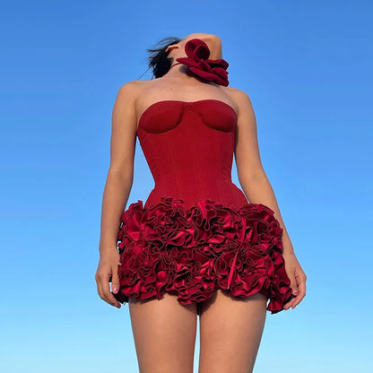 Sexy Strapl Waist Cinching Top Slim Fit Bandage Crop Top Women's Vest Strapl Pure Color ort Sve Summer Faion