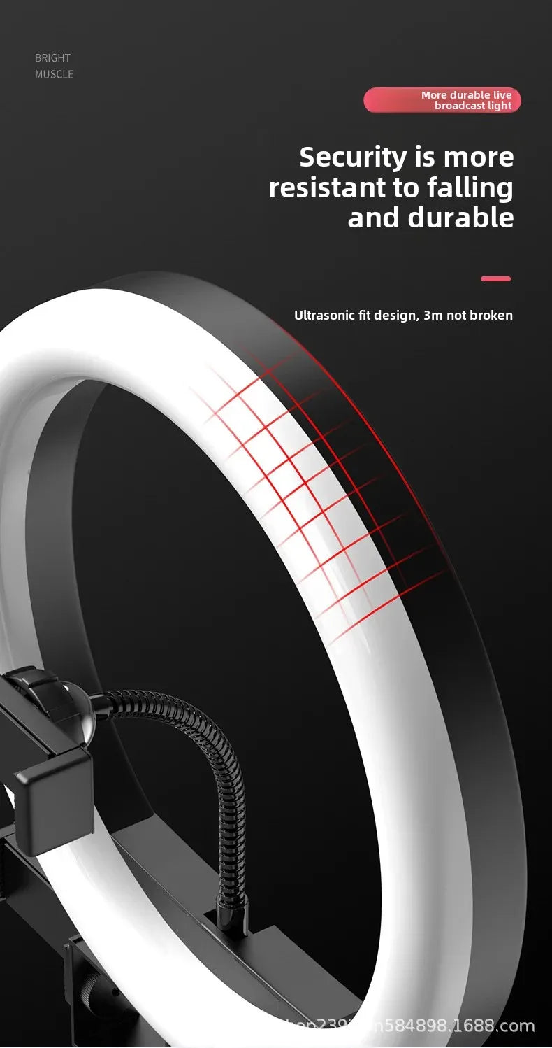 Live Broadcast Stand Set with Fill Light 1.6/2.1 Meter Tripod for Douyin Kuaishou Live Streaming Lighting Equipment