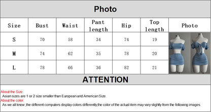 2 Piece Set Women Summer Lace Up  Party Club Outfits