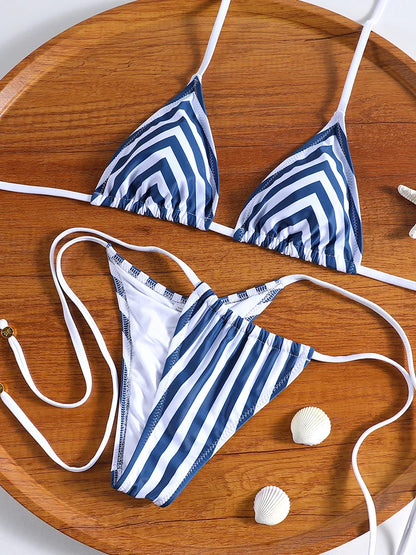 Two Piece Suit Bikinis 2025 Women Swimsuit Push Up Bathing Suit Sexy Bikinis Sets Swimwear Print Beachwear Solid Biquinis