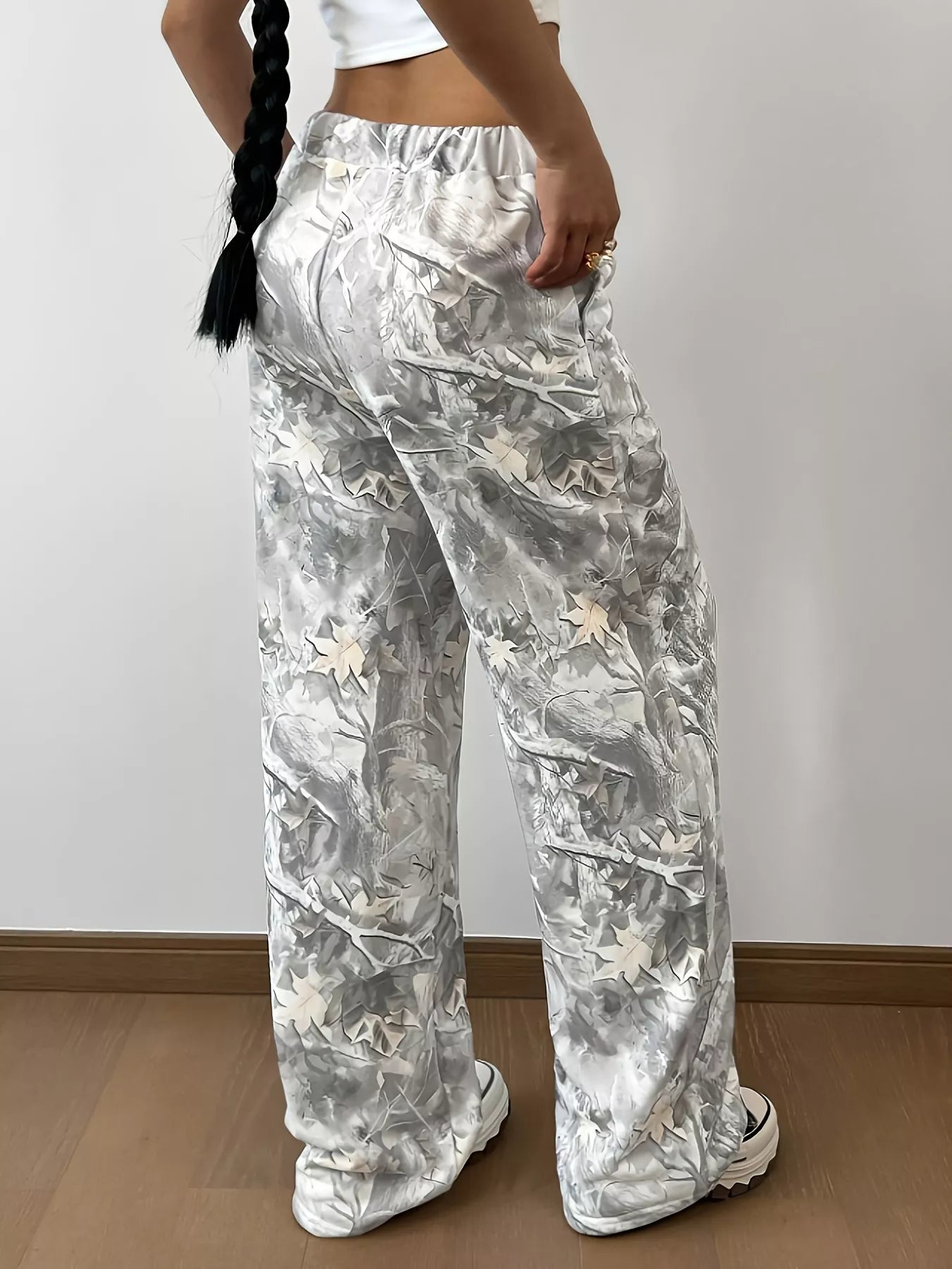 Abstract Print Wide Leg Pants - DicartluzeDicartluze370508212ca84791a561a5b3e6650e5e - Max - Origin