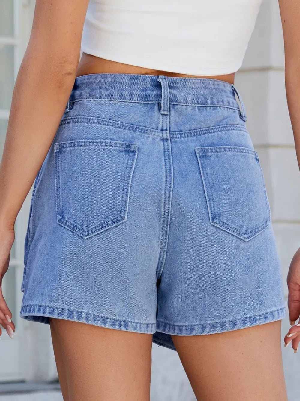 Asymmetrical Denim Skort with Pockets - DicartluzeDicartluzeda6f91aa - e762 - 4ba5 - 8034 - 2bdf068caf82 - Max