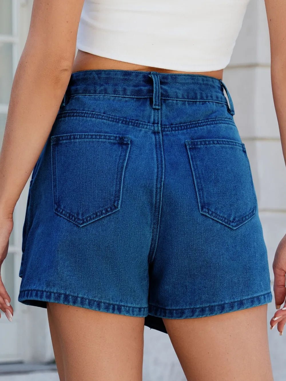 Asymmetrical Denim Skort with Pockets - DicartluzeDicartluze33dc71d1 - ace0 - 442e - 884b - b0e0e0de9a3a - Max