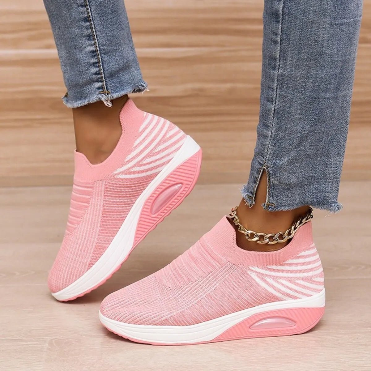 Breathable Mesh Wedge Sneakers - DicartluzeDicartluze28619aba8a60426b85f5b7fe085ed330 - Max - Origin