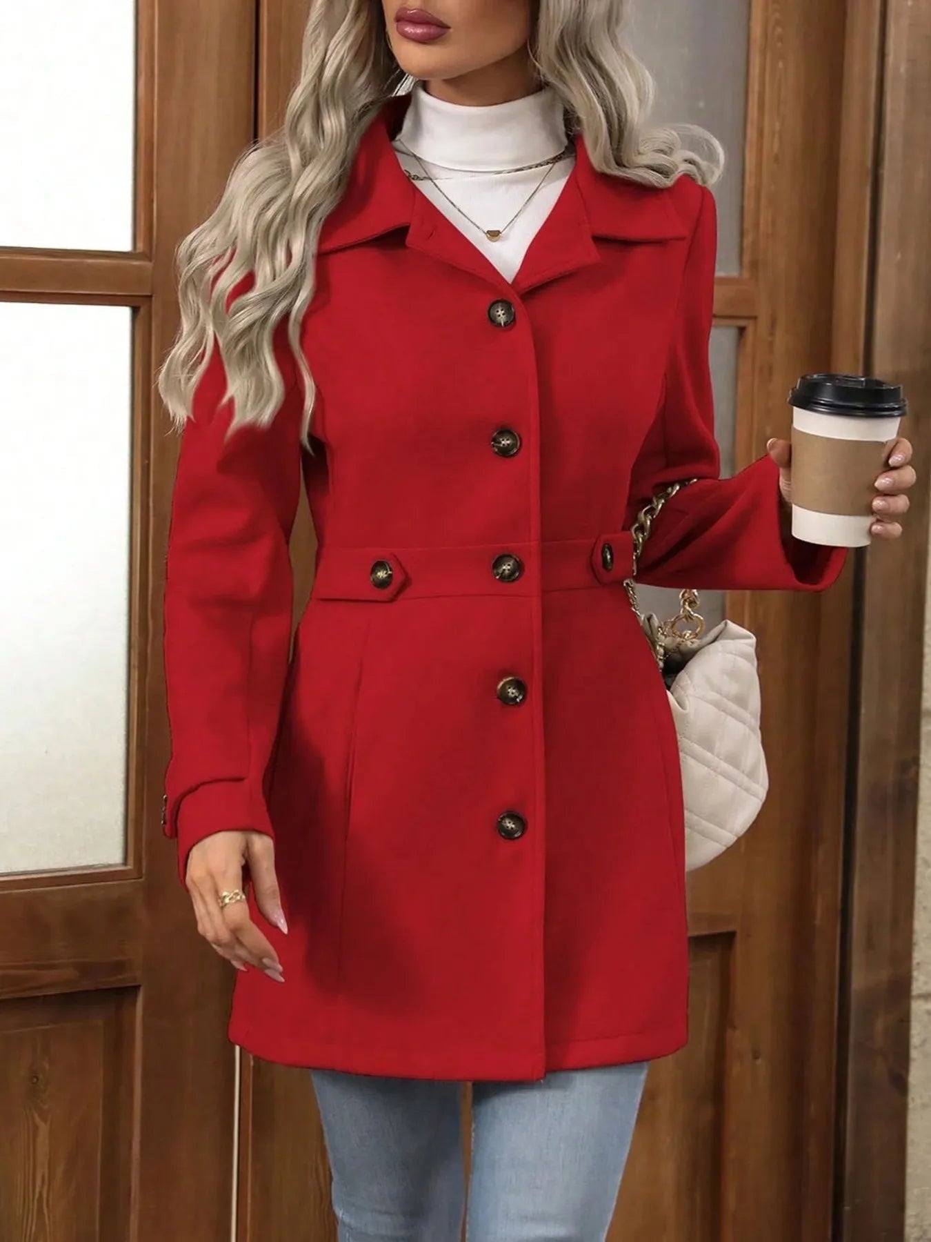 Button Up Long Sleeve Coat - DicartluzeDicartluze73047caa42134cabb94b6b448ac1b7a5 - Max - Origin