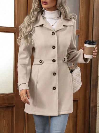 Button Up Long Sleeve Coat - DicartluzeDicartluze539050ee5a774fd6a7f7e3a97d030fba - Max - Origin