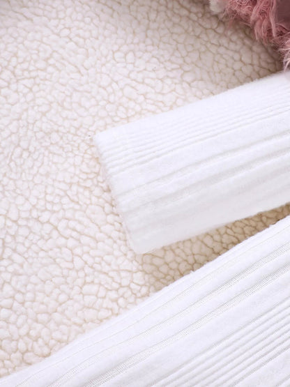 Children's Faux Fur Jacket & Ribbed Dress Set - DicartluzeDicartluze5ae3642b858a4e2ea794359203d4383e - Max - Origin