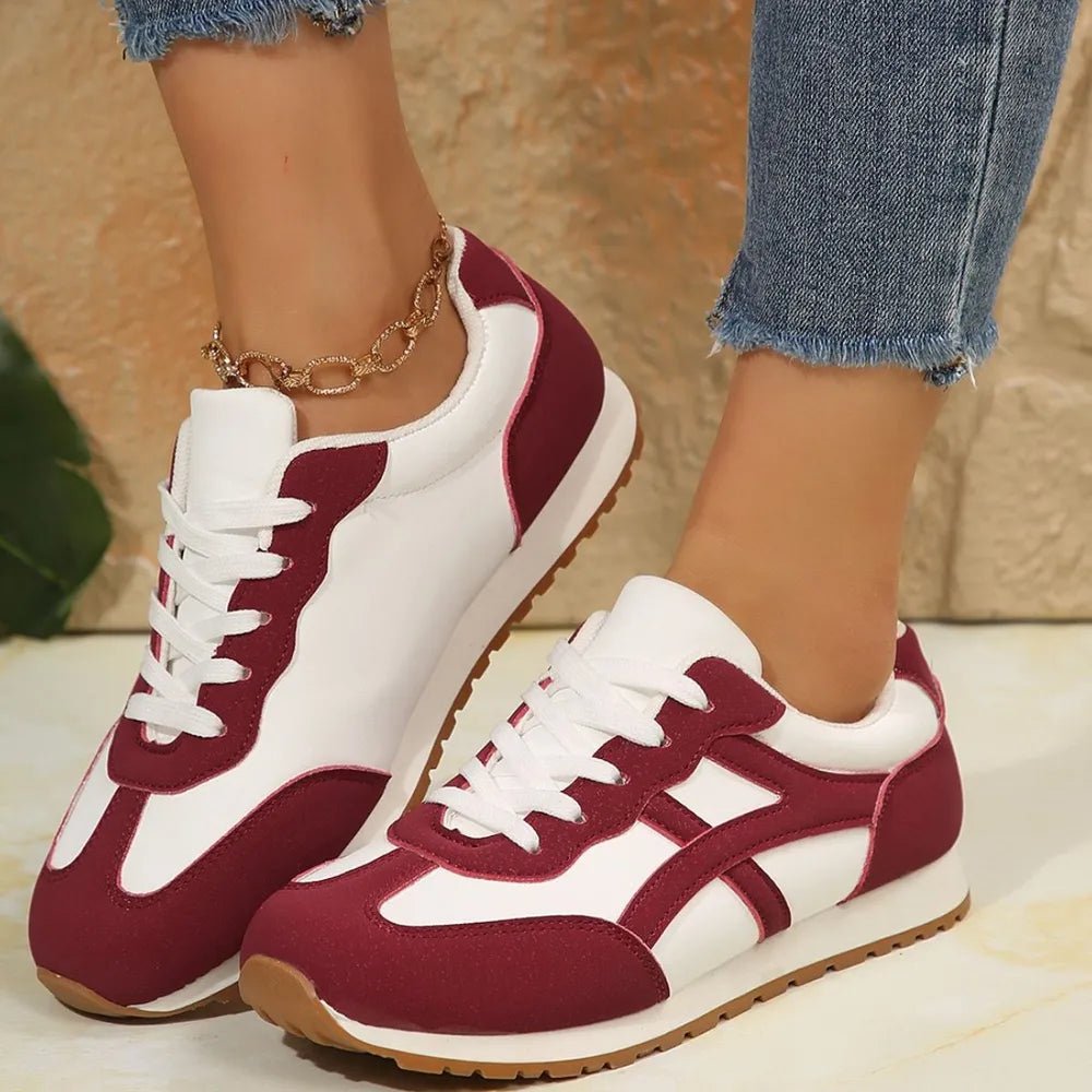 Contrast Lace Up Round Toe Sneakers - DicartluzeDicartluzef3364629 - 3dc7 - 47ba - 8a6a - 770c8df9542e - Max