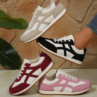 Contrast Lace Up Round Toe Sneakers - DicartluzeDicartluzed5d0c0c8 - 8a17 - 48e3 - 958a - 441faa782125 - Max