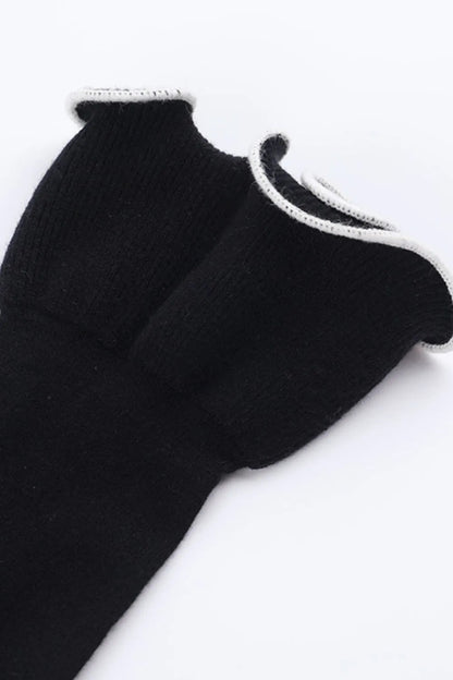 Contrast Trim Long Sleeve Mini Dress - DicartluzeDicartluze5fff61fa - 77b9 - 4dec - 9161 - 7baab51e39db - Max