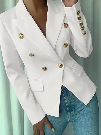 Decor Button Lapel Collar Blazer - DicartluzeDicartluzea46f601e79924f7ab461fc65b87708a9 - Max - Origin