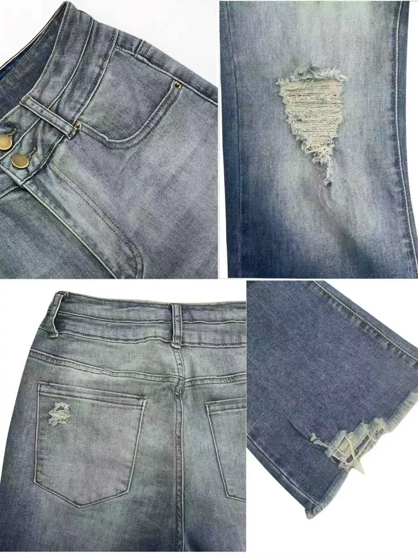Distressed High Waist Flare Jeans - DicartluzeDicartluze124f7839506e4af181e79992a67aed55 - Max - Origin