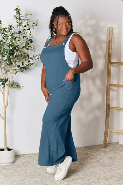 Double Take Full Size Wide Strap Overall with Pockets - DicartluzeDicartluze0d4b8e73f5c24a019c525213b2158d52 - Max