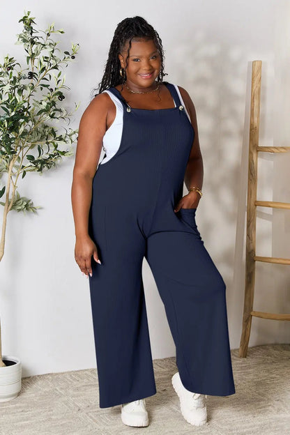 Double Take Full Size Wide Strap Overall with Pockets - DicartluzeDicartluze73cf6f9fca9d457ba211e268da0dcbb5 - Max