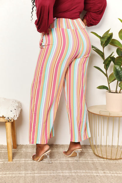 Double Take Striped Smocked Waist Pants with Pockets - DicartluzeDicartluze13956d98db20416b933e78224bdba159 - Max