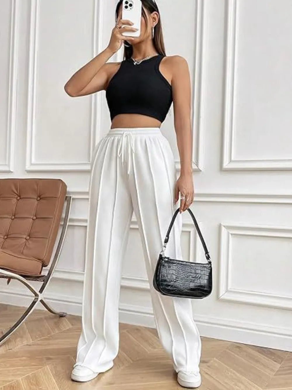 Drawstring Wide Leg Pants with Pockets - DicartluzeDicartluze35cd5f3d - 5e72 - 442e - 820e - 2a18b1d39d51 - Max