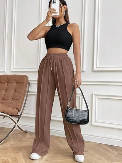 Drawstring Wide Leg Pants with Pockets - DicartluzeDicartluze305798af - e5fc - 459c - ba2e - 22a4a02f2dae - Max