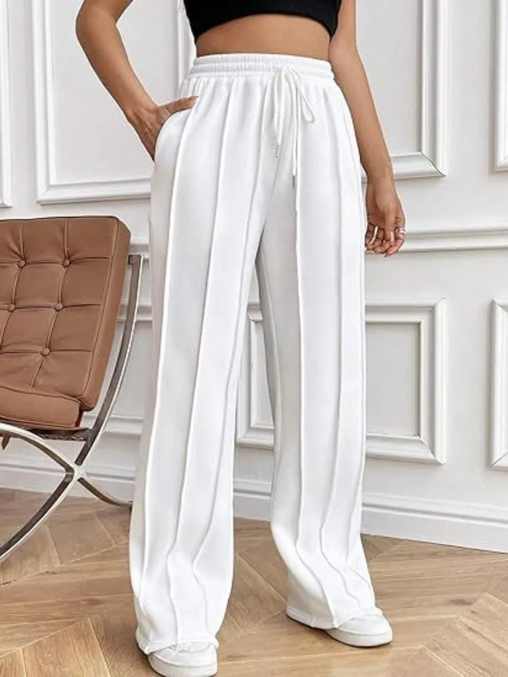 Drawstring Wide Leg Pants with Pockets - DicartluzeDicartluze00d44ccc - 07b8 - 4d96 - a08c - 826e790274a9 - Max