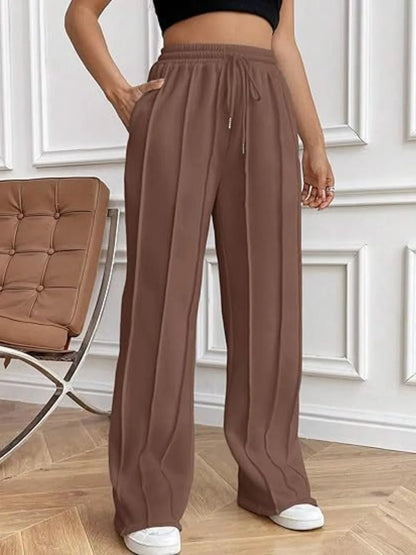 Drawstring Wide Leg Pants with Pockets - DicartluzeDicartluze8eb0315c - bb4a - 4e5b - b502 - 13c1801a80fd - Max