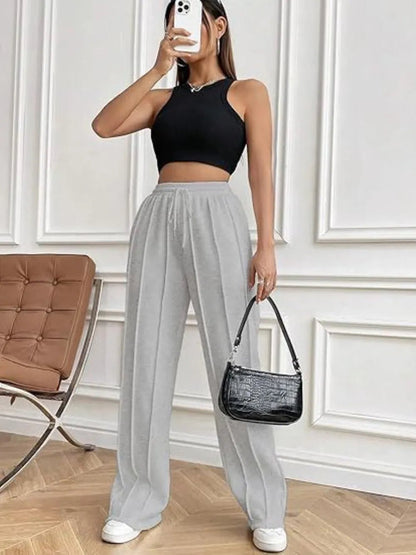 Drawstring Wide Leg Pants with Pockets - DicartluzeDicartluzef441c7ae - f647 - 4261 - 9bc7 - 9afc9d01f333 - Max