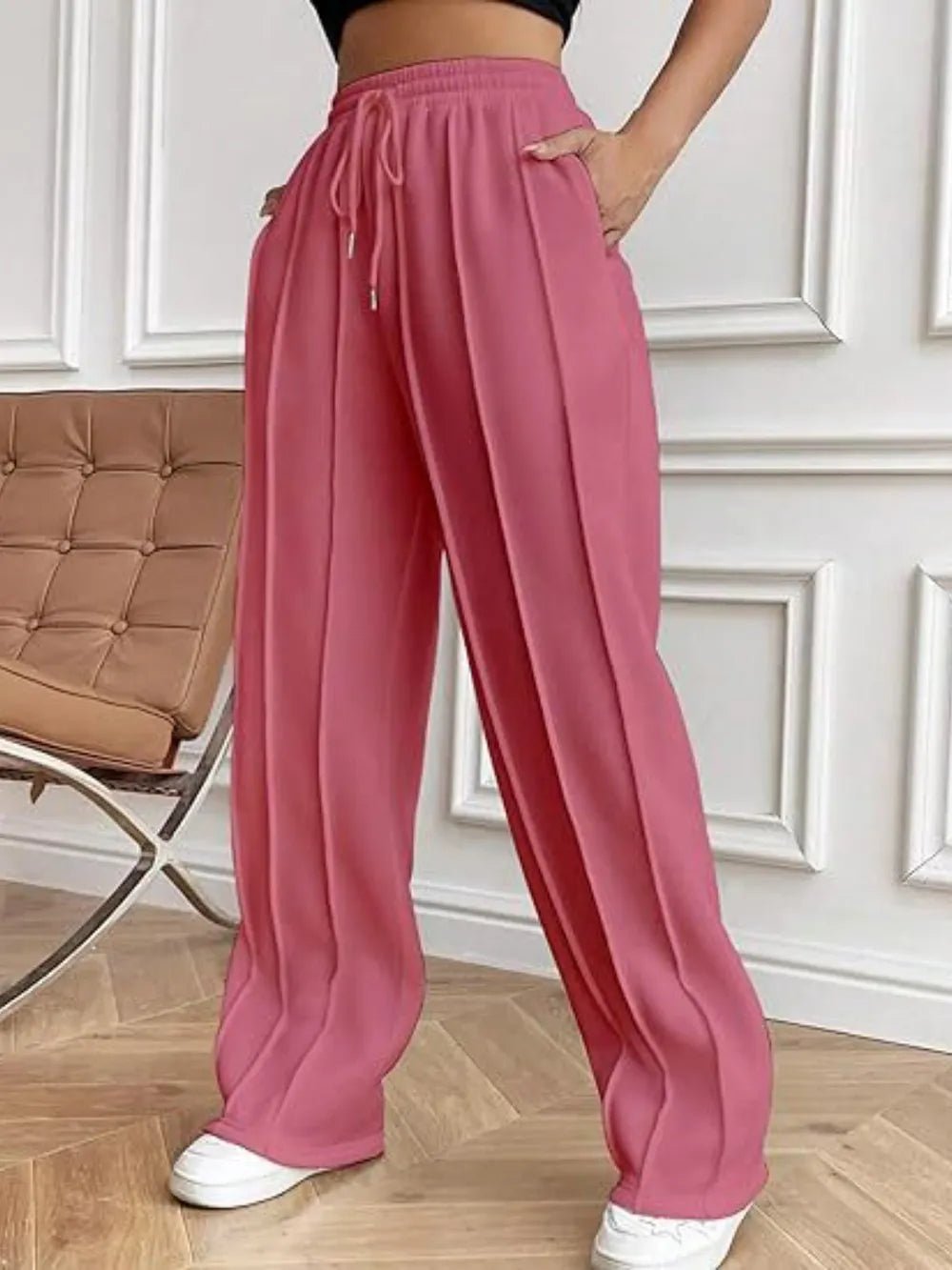 Drawstring Wide Leg Pants with Pockets - DicartluzeDicartluzeb0ed0251 - 1154 - 4bbc - 9949 - 27dbcb4758e0 - Max