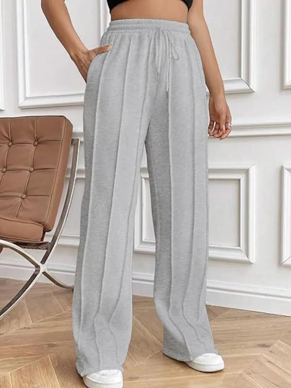 Drawstring Wide Leg Pants with Pockets - DicartluzeDicartluzed16e91cc - 5dfb - 4ab6 - 9527 - dafbaa485bad - Max