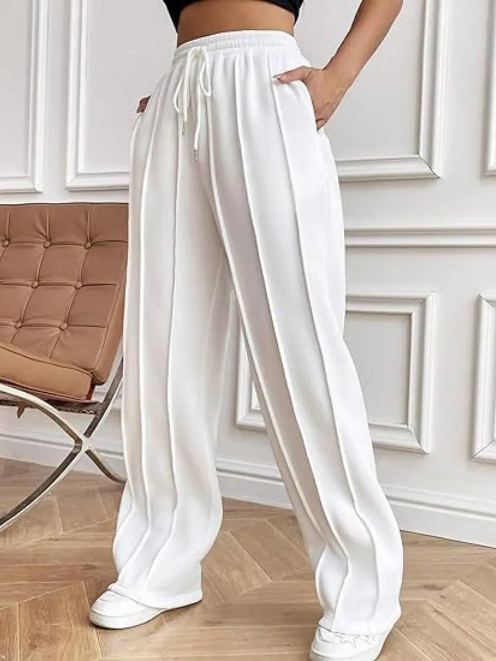 Drawstring Wide Leg Pants with Pockets - DicartluzeDicartluze4fa6f1b3 - 9bfe - 4243 - a1f6 - 2c4ced9b2d73 - Max