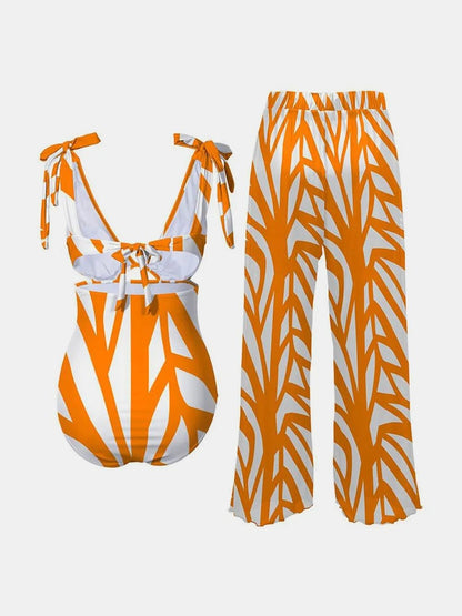 FAM - FAM Printed Tie Shoulder Swimwear and Pants Swim Set - DicartluzeDicartluzed98d3718 - f0a2 - 4829 - 8097 - bcd9fa50c2bf - Max