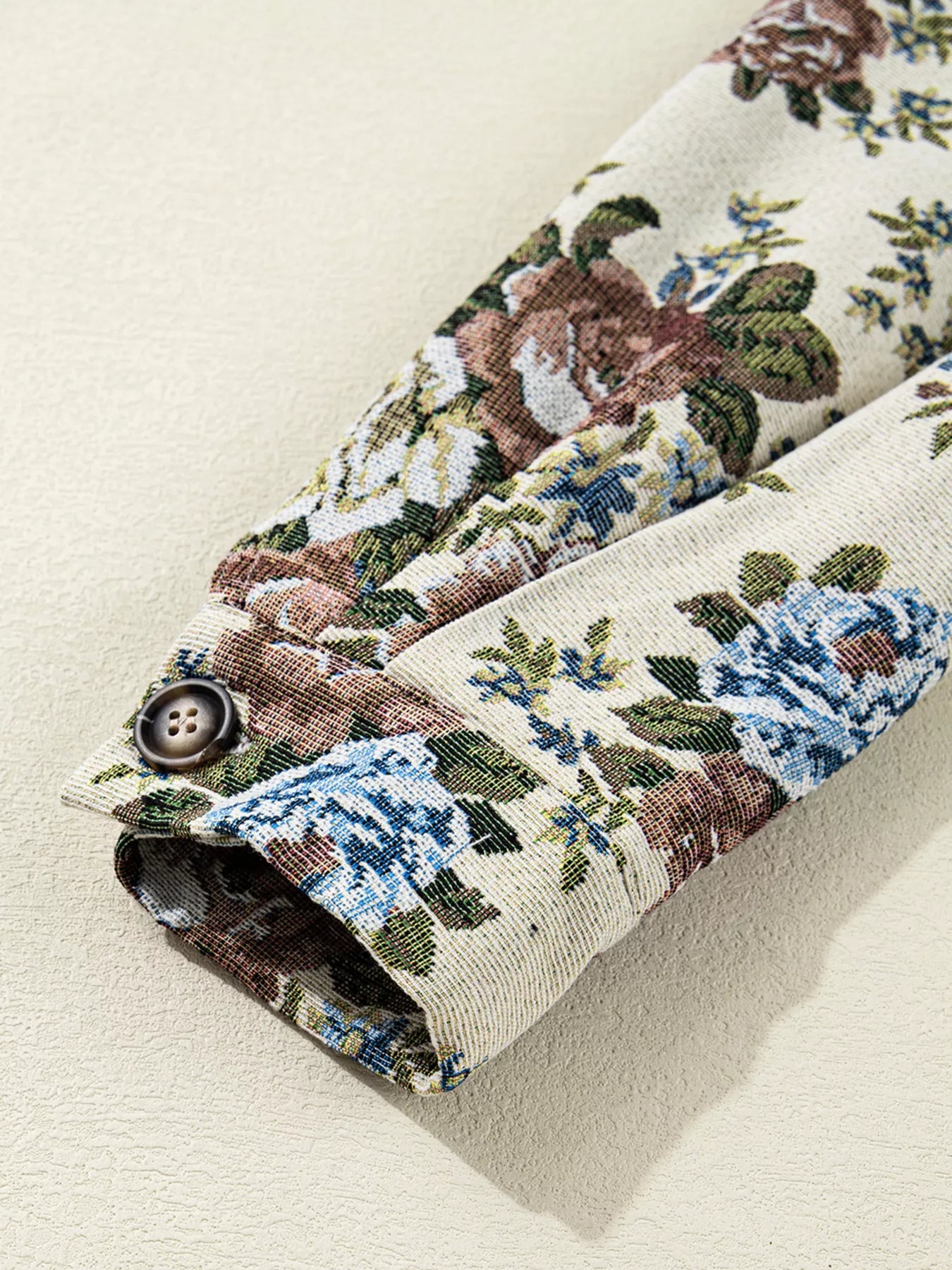 Floral Print Zip Up Contrast Collared Jacket - DicartluzeDicartluze3c4aaa7b50e84d48a31b3e6ba95d0403 - Max - Origin