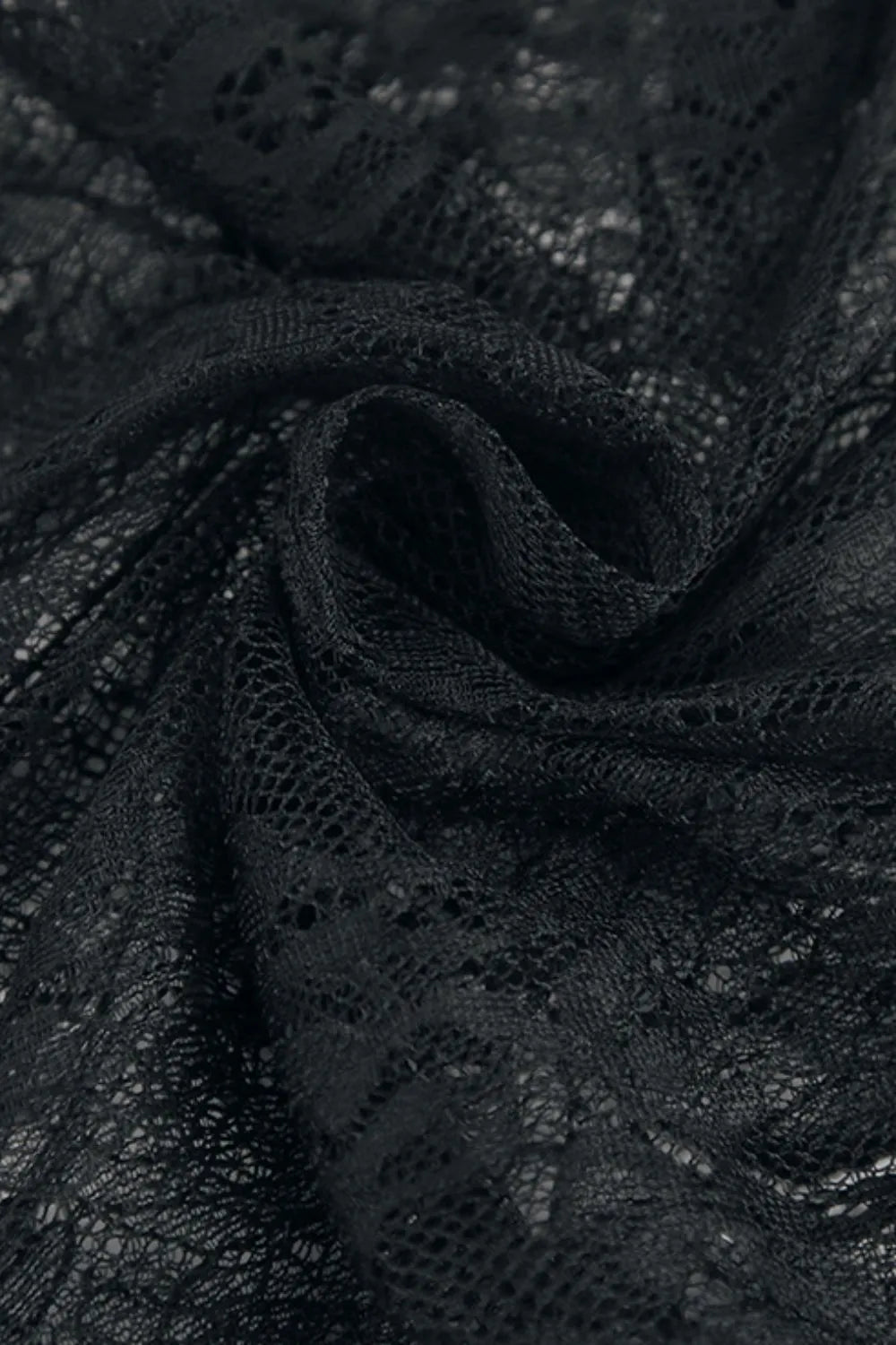 Fringe Round Neck Long Sleeve Lace Sheer Top - DicartluzeDicartluze41ef90a7 - aa42 - 45aa - ac45 - dde09b440cc3 - Max